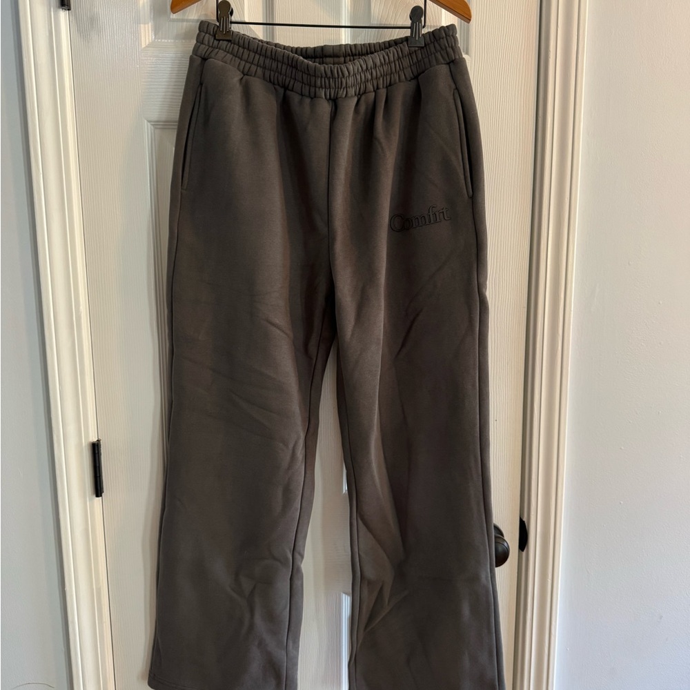 Comfort Fit Men's Charcoal Gray Jogger Sweatpants